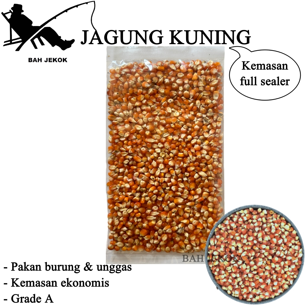 Jagung untuk pakan ayam Bangkok Petelur Pedaging Kampung Aduan Broiler dan unggas lainnya 250gr