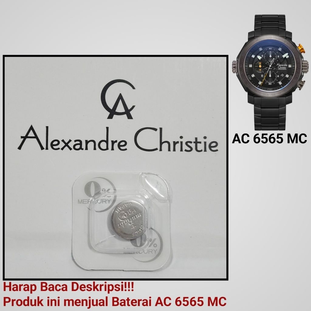 Baterai Jam Tangan Alexandre Christie AC 6565 MC