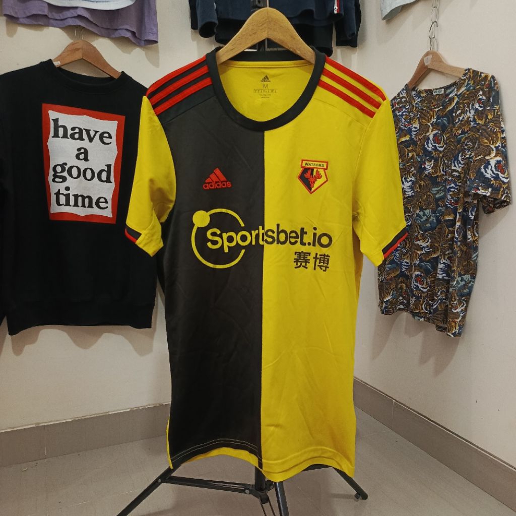 Kaos Jersey Bola Adidas Watford Home 2019 Size M Fit LOriginal Authentic