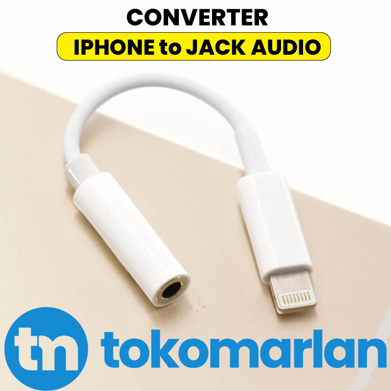 Converter Sambungan Spliter Kabel Untuk Iphone Lightning ke 3.5mm Aux Jack Audio / Headset