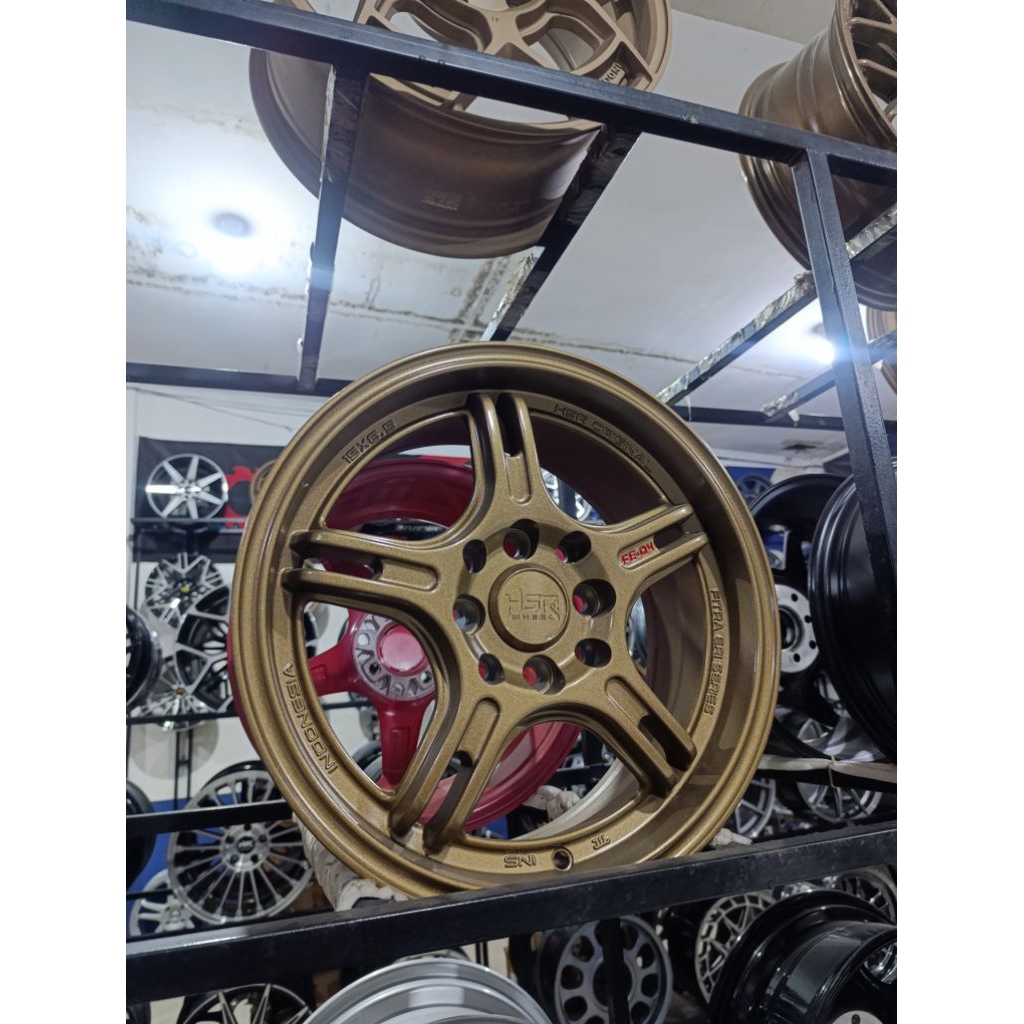 Velg Mobil Racing Hsr Tipe Fe04 Ring 15 Rata body Bronze