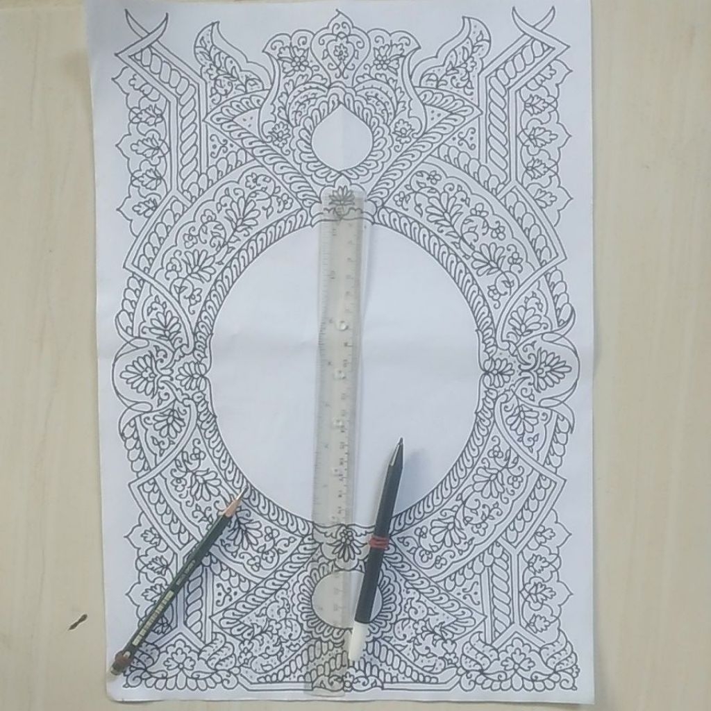 Mal kaligrafi mushaf A3