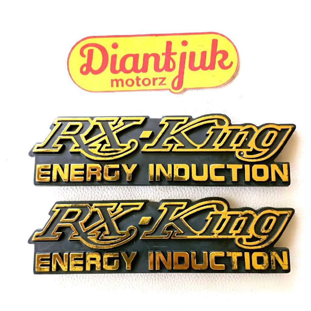 Logo Emblem Cover Tutup Bok BoX Aki Accu Yamaha RXK RX King RXKING NOS