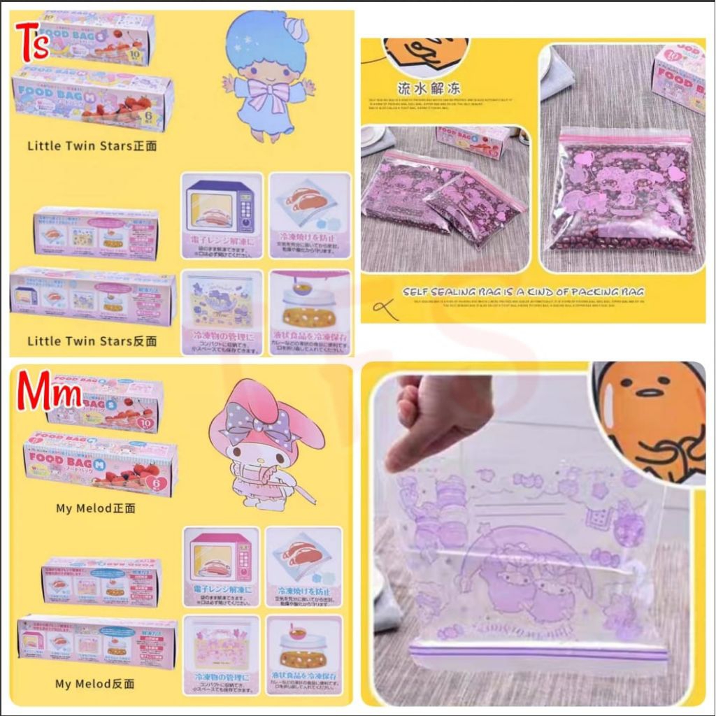 Food bag zipper / plastik makanan uk S dan M