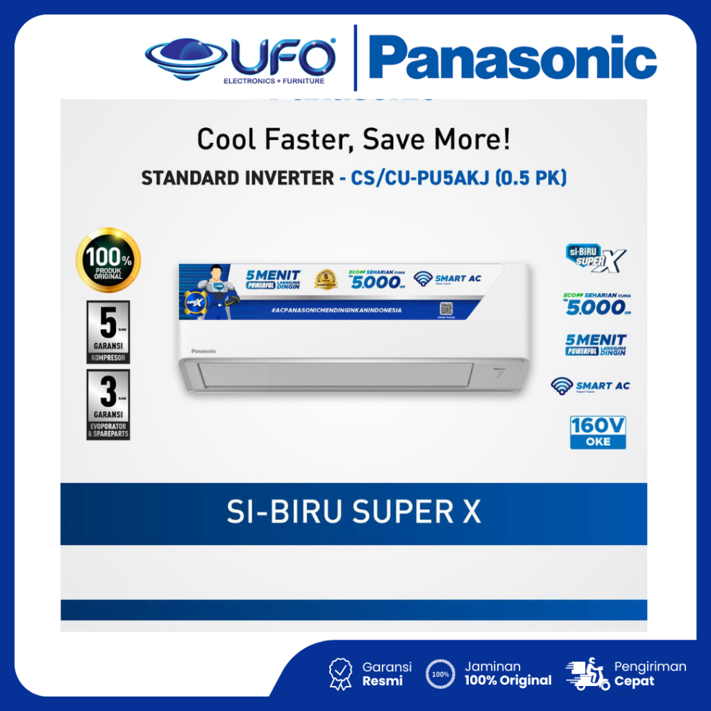 Panasonic AC CSPU5AKJ Split Inverter 0.5 PK