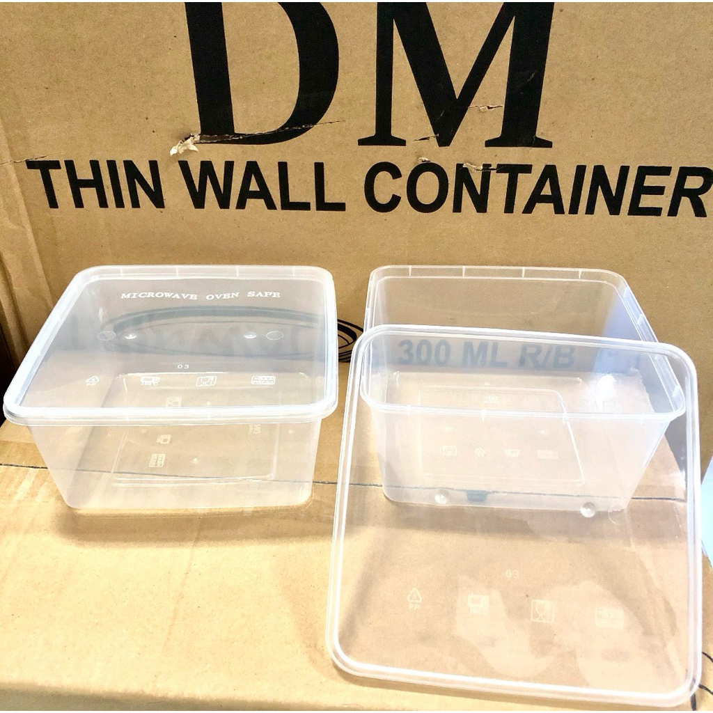 thinwall 1500 ml thinwall 1500ml sq merk dm kotak makan plastik food container