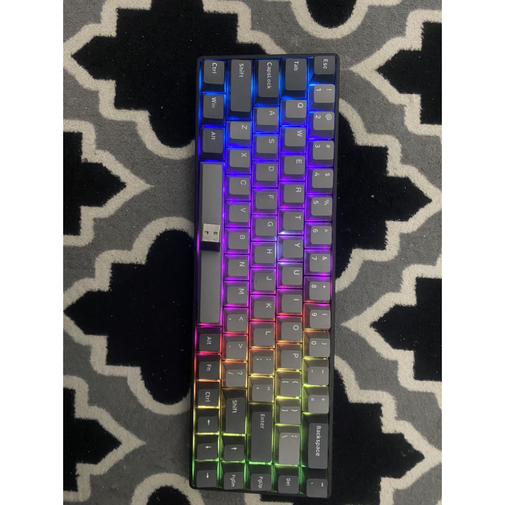 Noir n1 pro white 2 pcs dan n1 v3 free keycaps tenjin