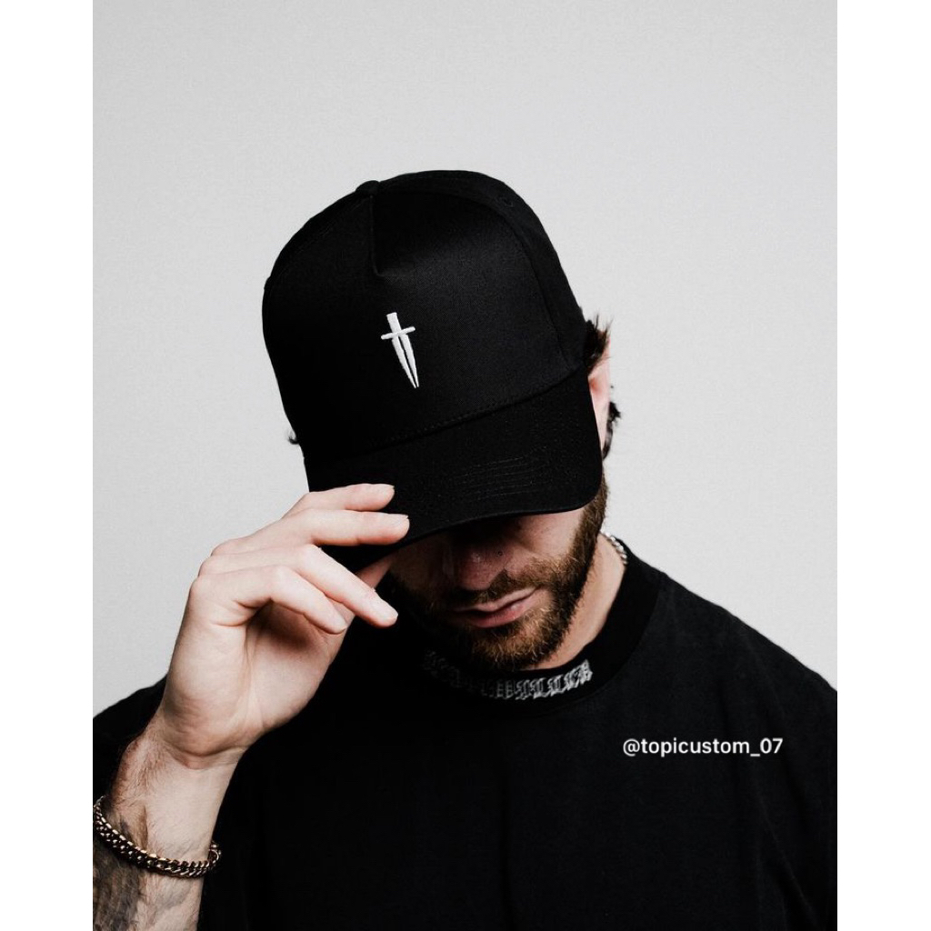 Topi Baseball Custom Bordir Caps Pisau Hat Simpel