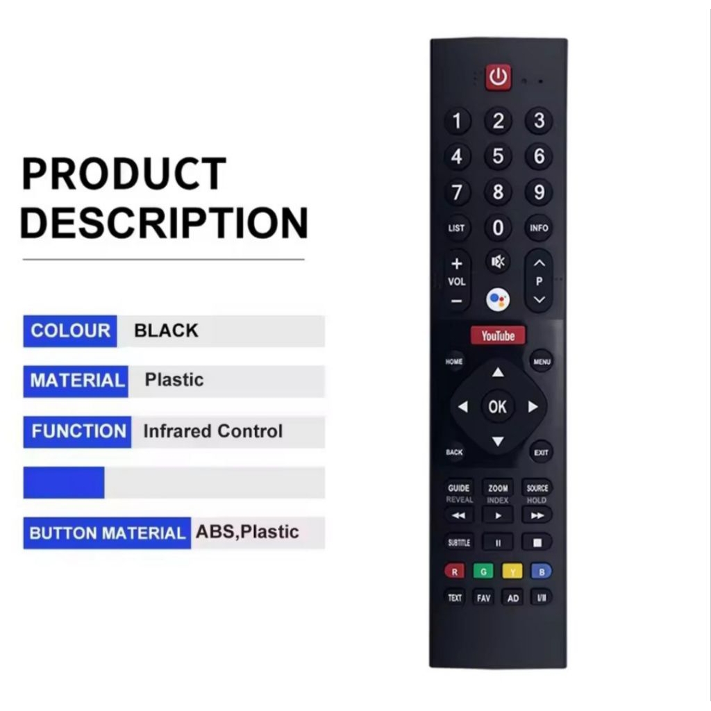 Remot TV Panasonic Suara Google Voice Assistant Smart Android TV YouTube Remote Control
