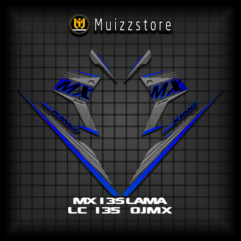 Sticker Transparan MXLama 135 Np4 / Decals LC135 / Stripping Jupiter MX / Variasi MX Viral / Muizz
