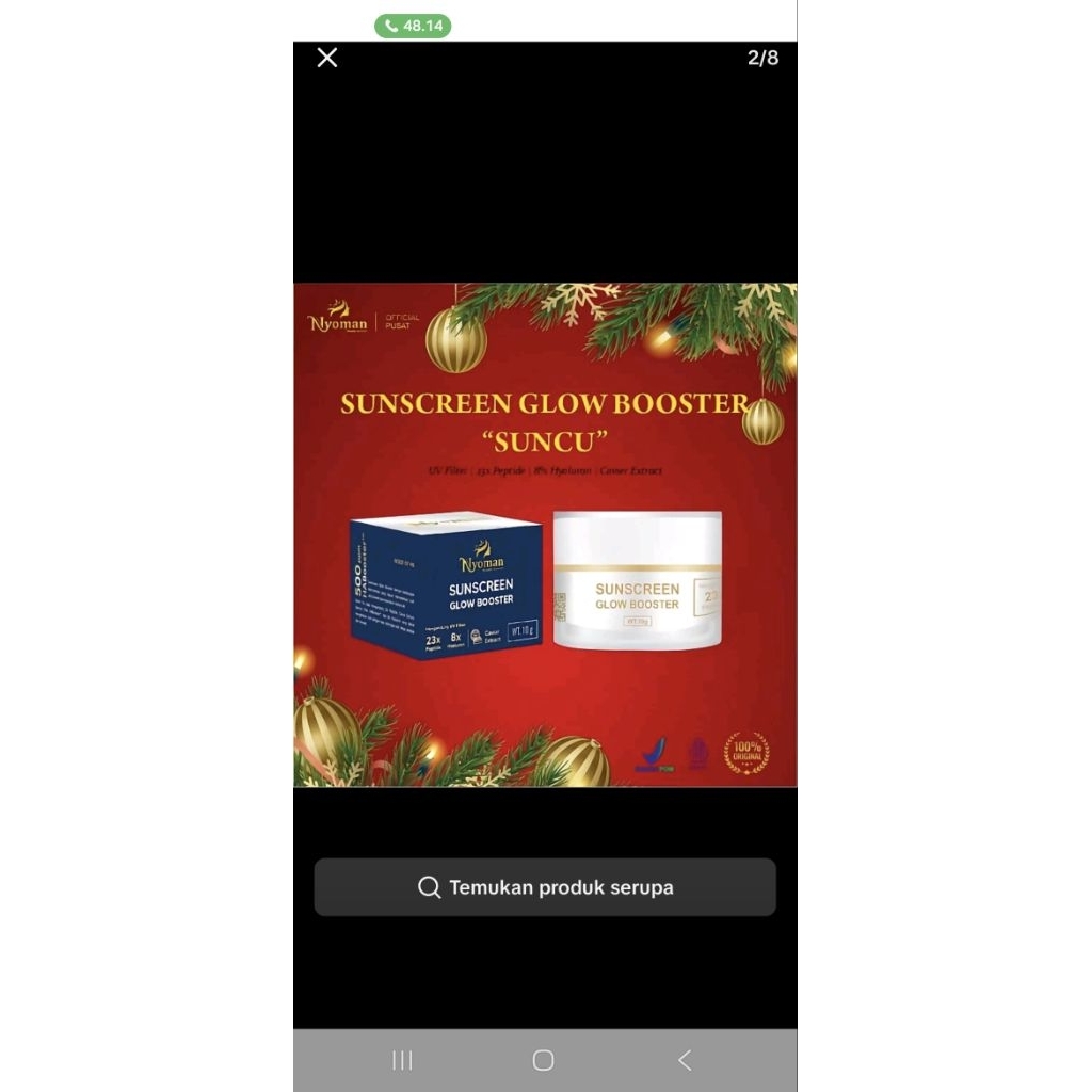 sunscreen booster Nyoman Beauty Skincare