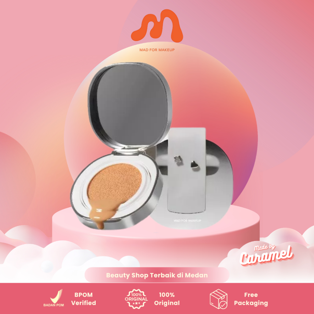 MAD FOR MAKEUP Pearlfect Cover Skin Fit Cushion - Refill and Fullsize High Coverage Cushion for Comb