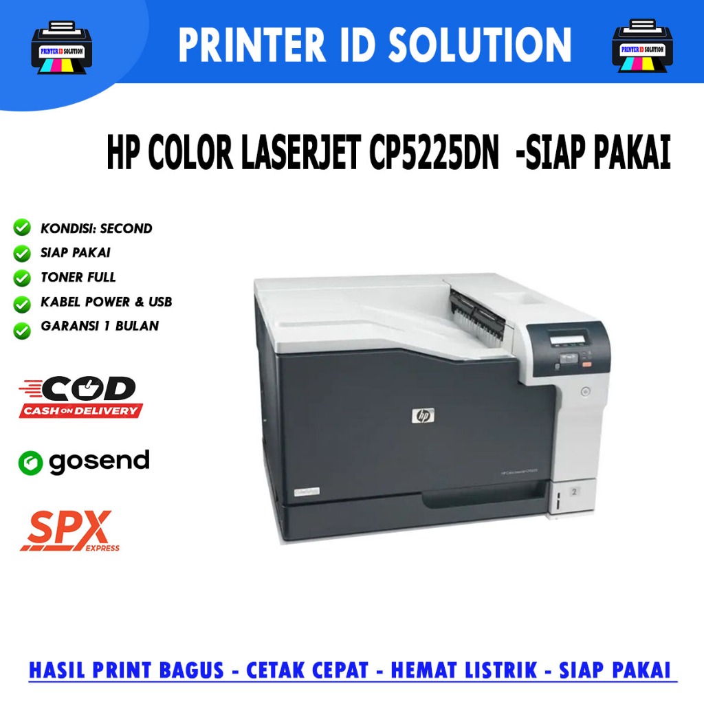 Printer HP Color LaserJet Professional CP5225 CP5225DN  Laser A3