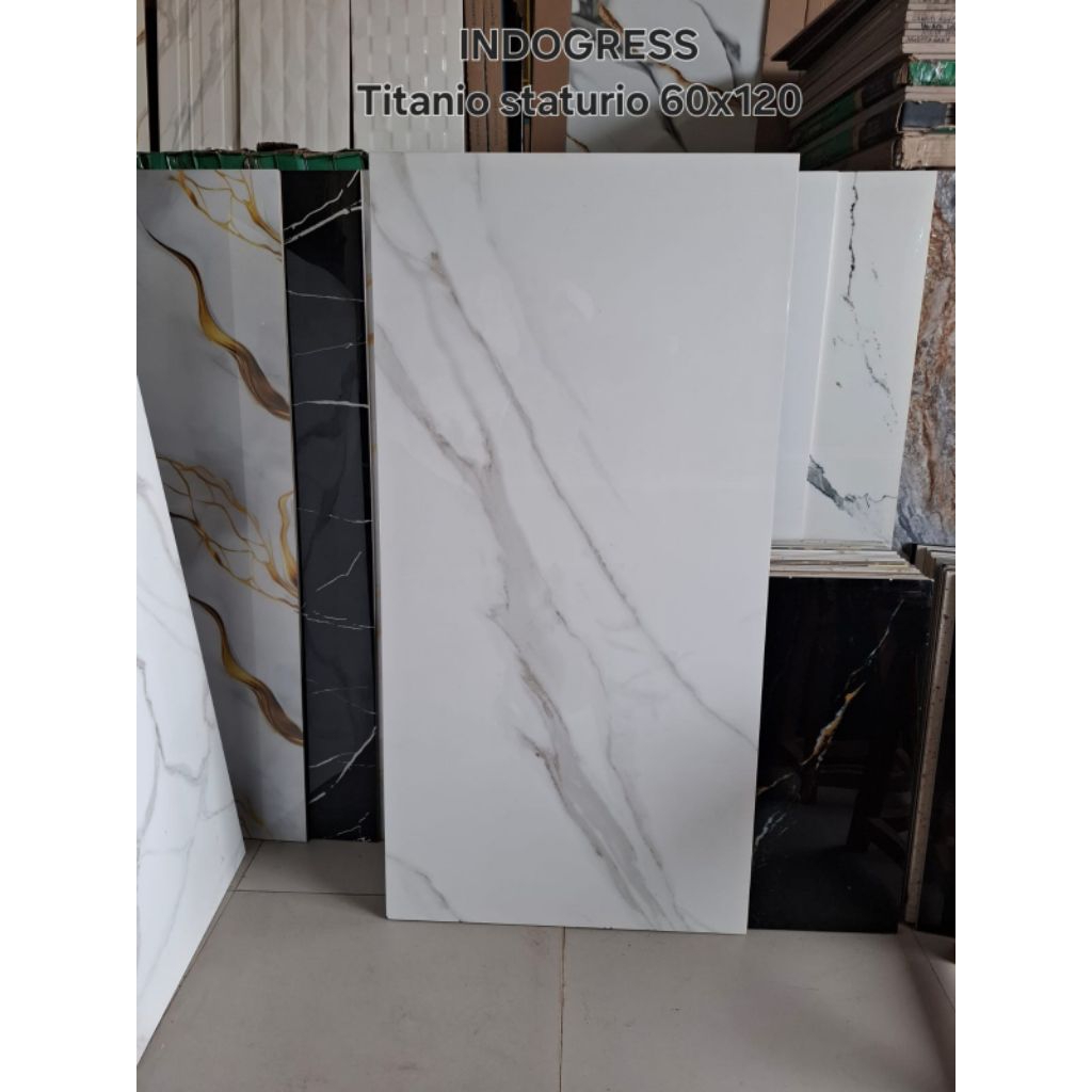 indogress Granite titanio staturio 60x120 glosy