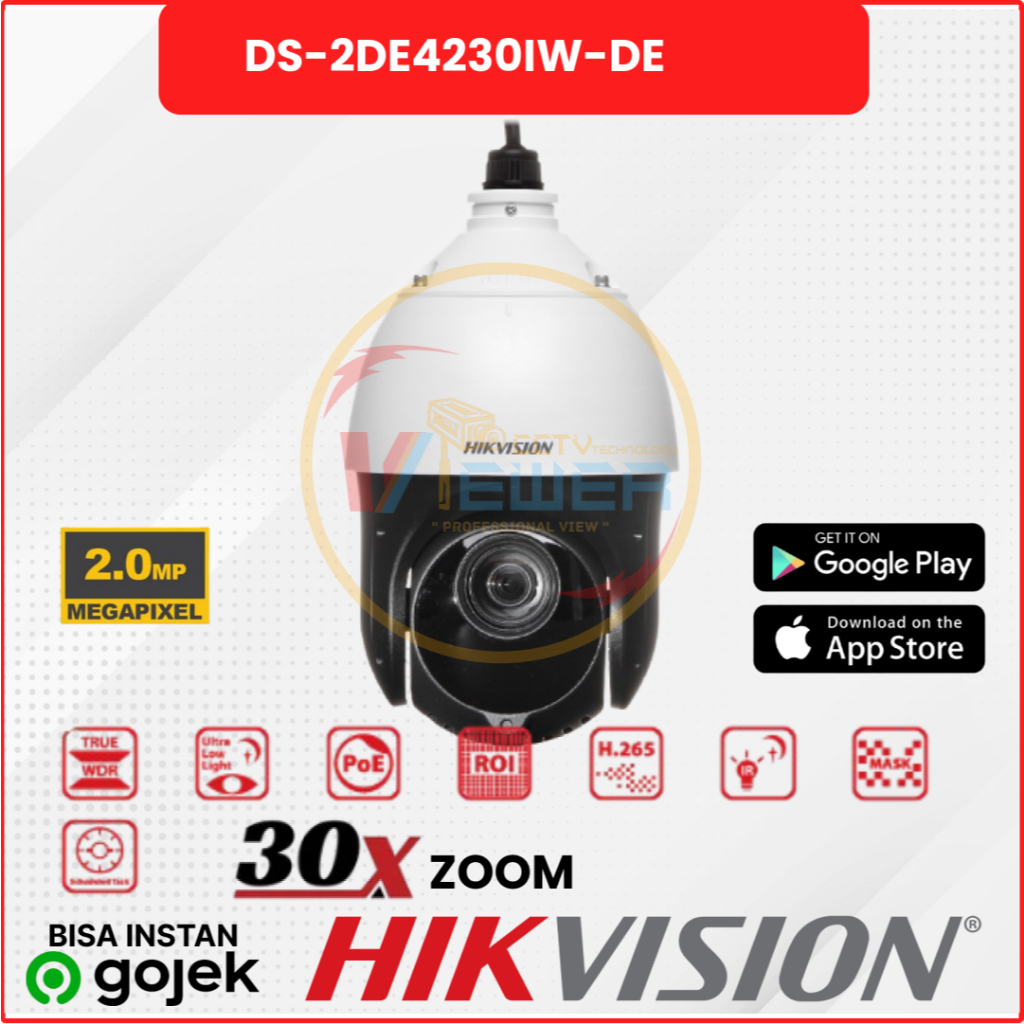 DS-2DE4230IW-DE HIKVISION IP PTZ CAMERA 2 MP 30× ZOOM Network IR Speed Dome