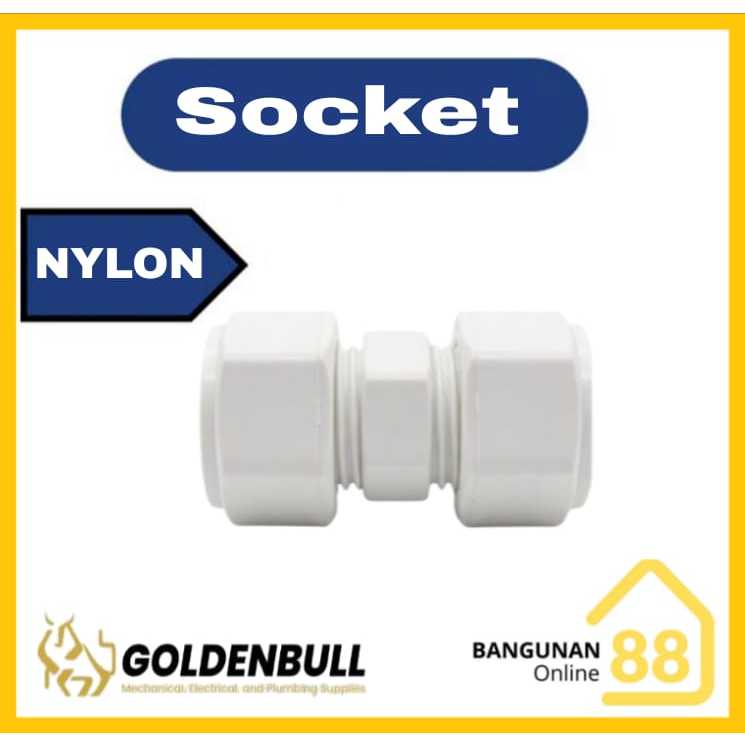 Socket HDPE Nylon Sambungan Fitting Pipa HDPE