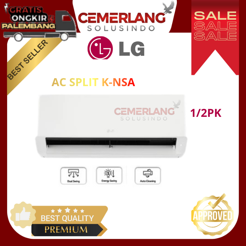 AC LG Standar Split 1/2PK - K05NSA LG