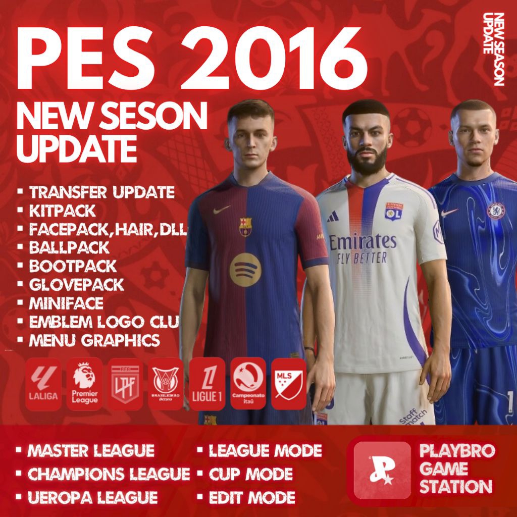PES 2016 Season Update - Game PC/Laptop (Download to Play Bro)