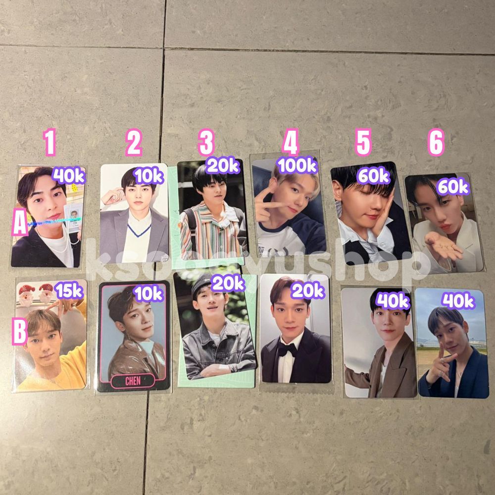 [CLEARANCE SALE/UNDERPRICE] EXO Chen Baekhyun Xiumin Official PC Photocard Album Cream Soda DOOR EXI