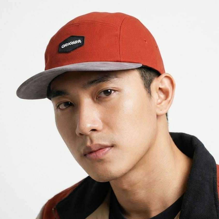 Topi Pria Keren Distro Five Panel Original Ork689  Carz Teracotta