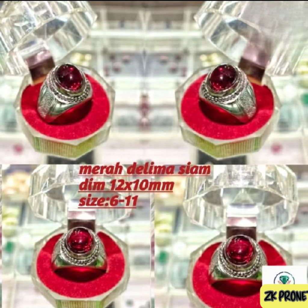 BATU CINCIN MERAH DELIMA SIAM