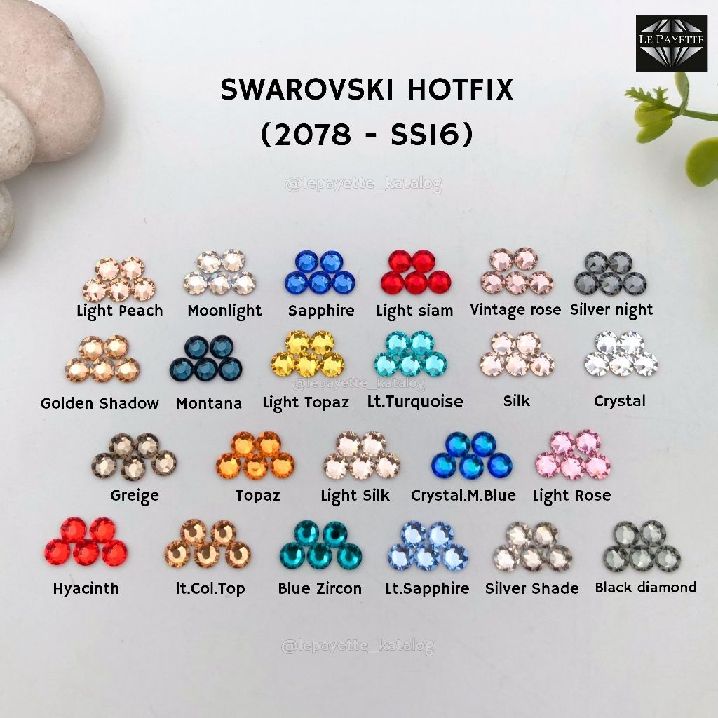 (LUSINAN) SWAROVSKI HOTFIX/TEMPEL SS.16