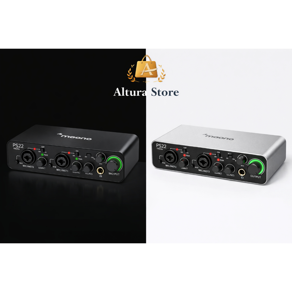 Maono PS22 Audio Interface USB Soundcard 2 Channel 192kHz Second Like New Full Normal ALTURA STORE