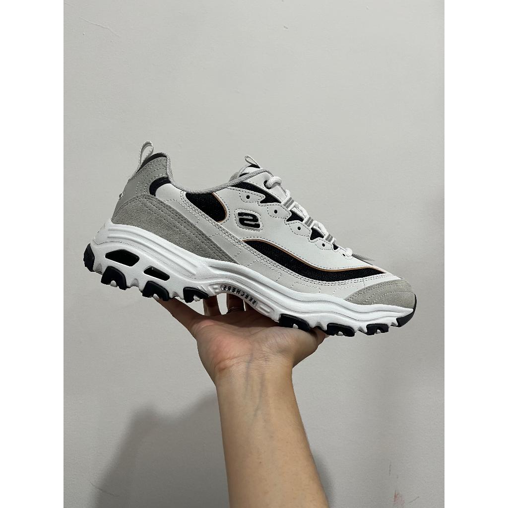 BEST SELLER SEPATU PRIA SKECHERS DLITES 1.0 WHITE ORIGINAL 666114WLGY