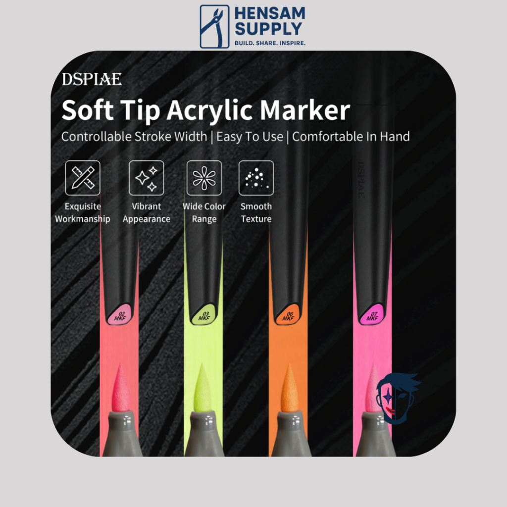 DSPIAE MKF Soft Tipped Fluorecent Marker - Figure Model Gunpla Marker