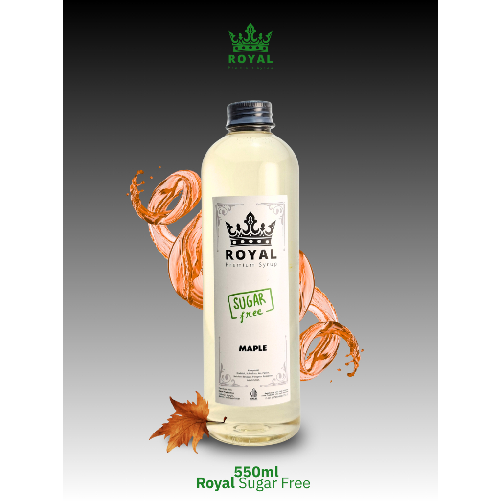 ROYAL SUGAR FREE Maple Syrup / Sirup Maple (550ml)