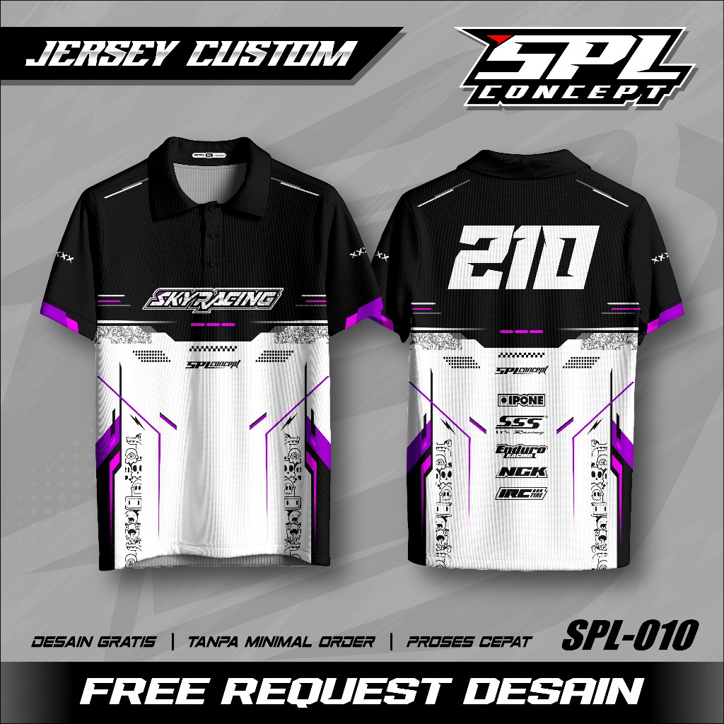 Jersey Racing Custom Full Printing Jersey Balap Racing Bisa Custom Jersey Kaos Baju Team Racing