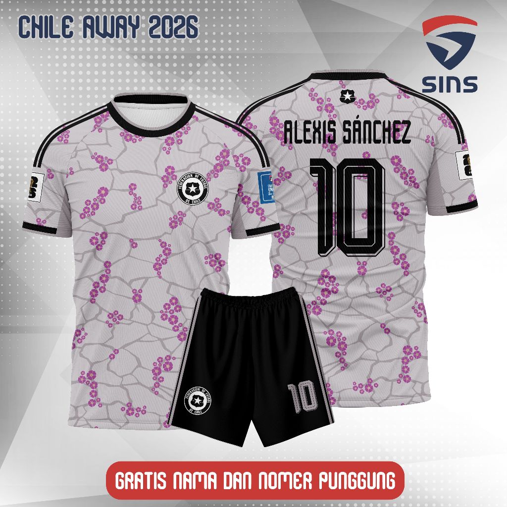 JERSEY REPLIKA TIMNAS CHILE AWAY 2026