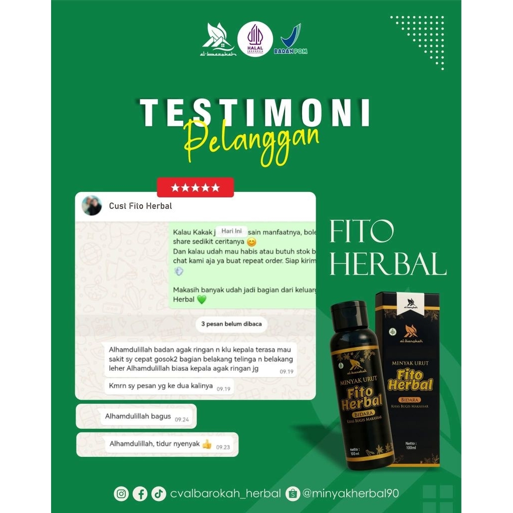minyak urut fitoherbal bidara