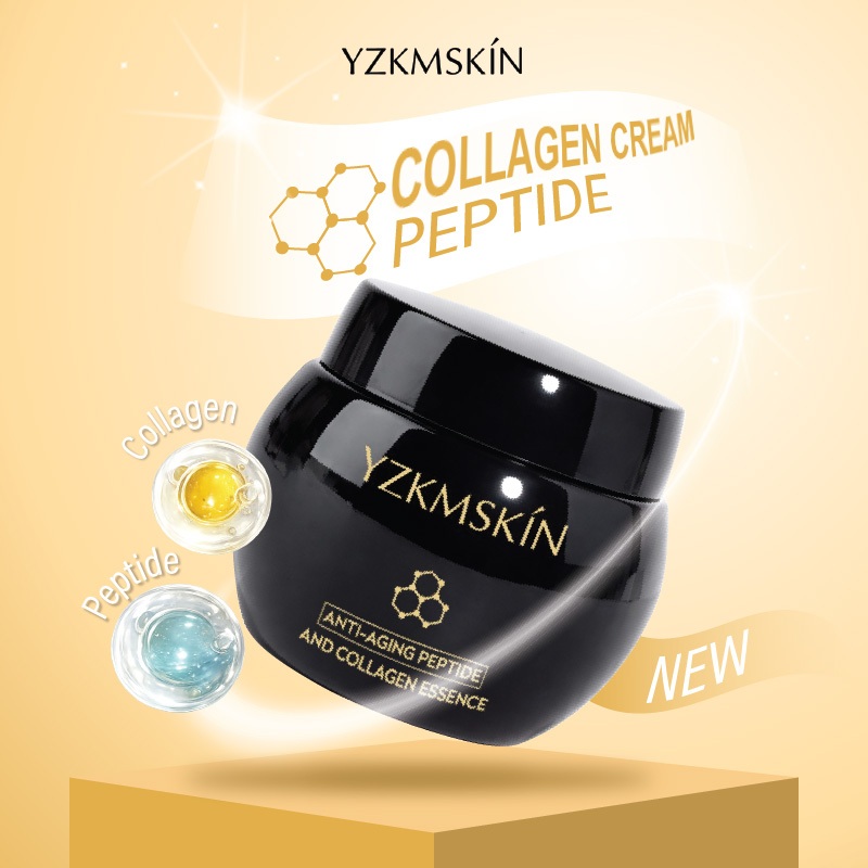 YZKMSKIN Hyaluronic Acid Peptide Face Cream 60g – Krim Wajah untuk Membantu Melembapkan, Hydrating M