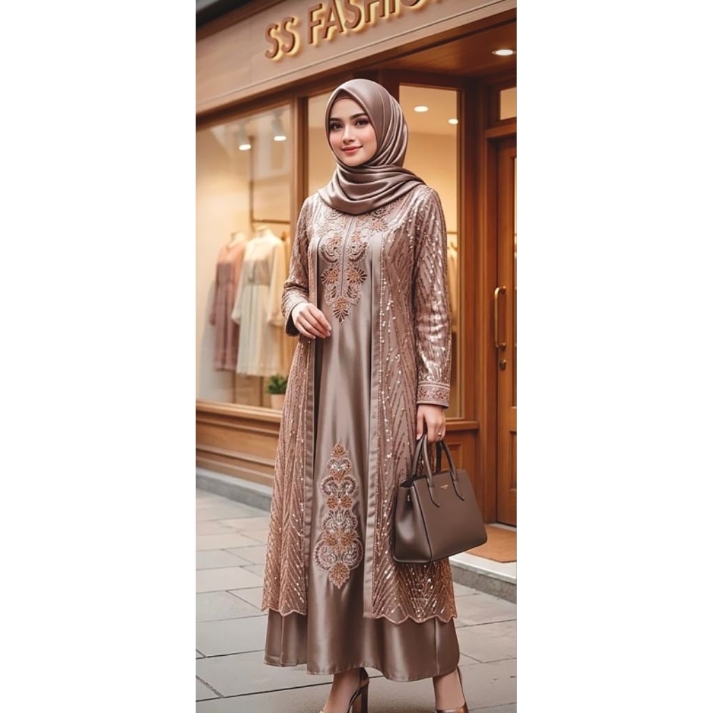 Gamis Abaya Bordir Sultan Original Butik