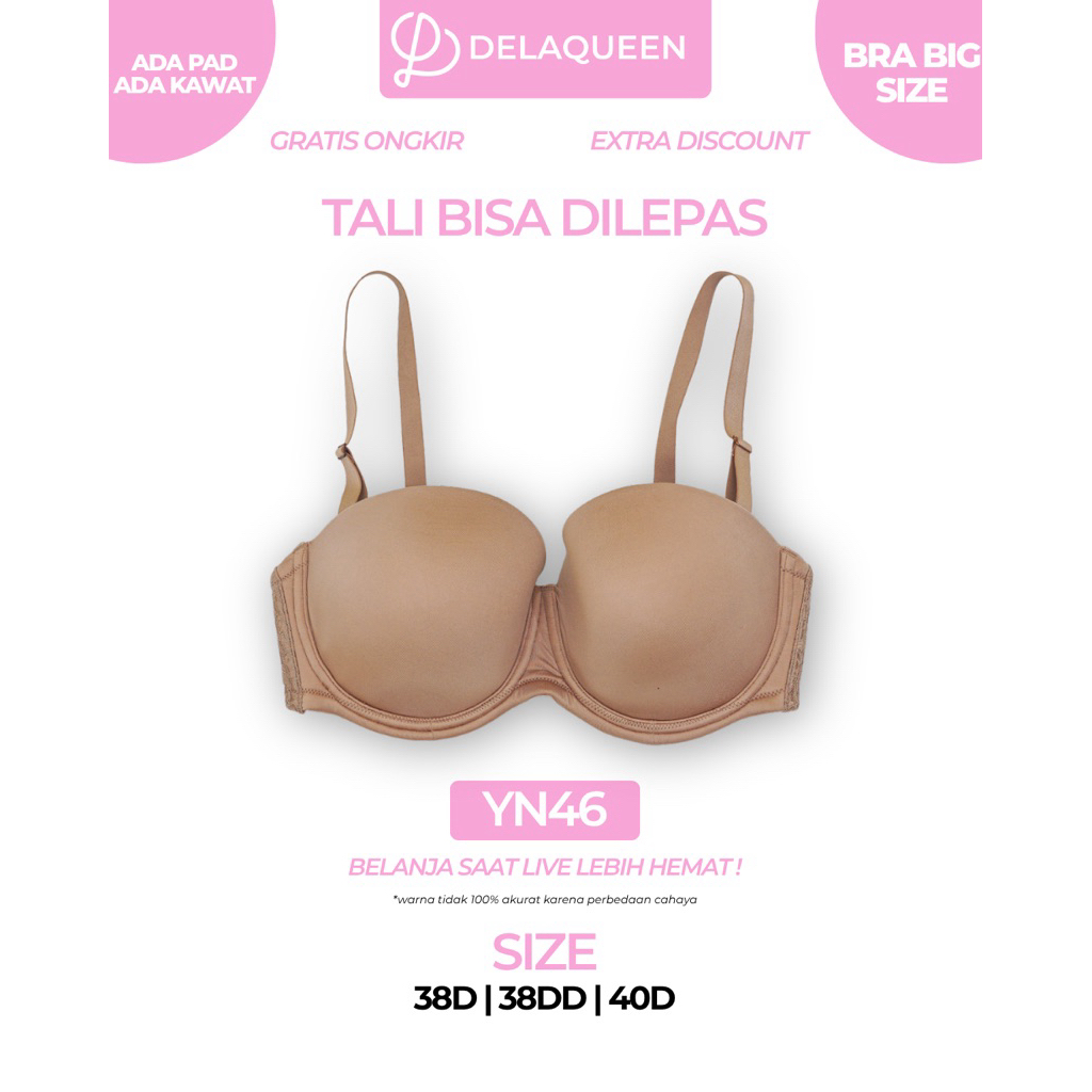 Delaqueen | Bra Big Size Bra Jumbo 38D 38DD 40D YN46