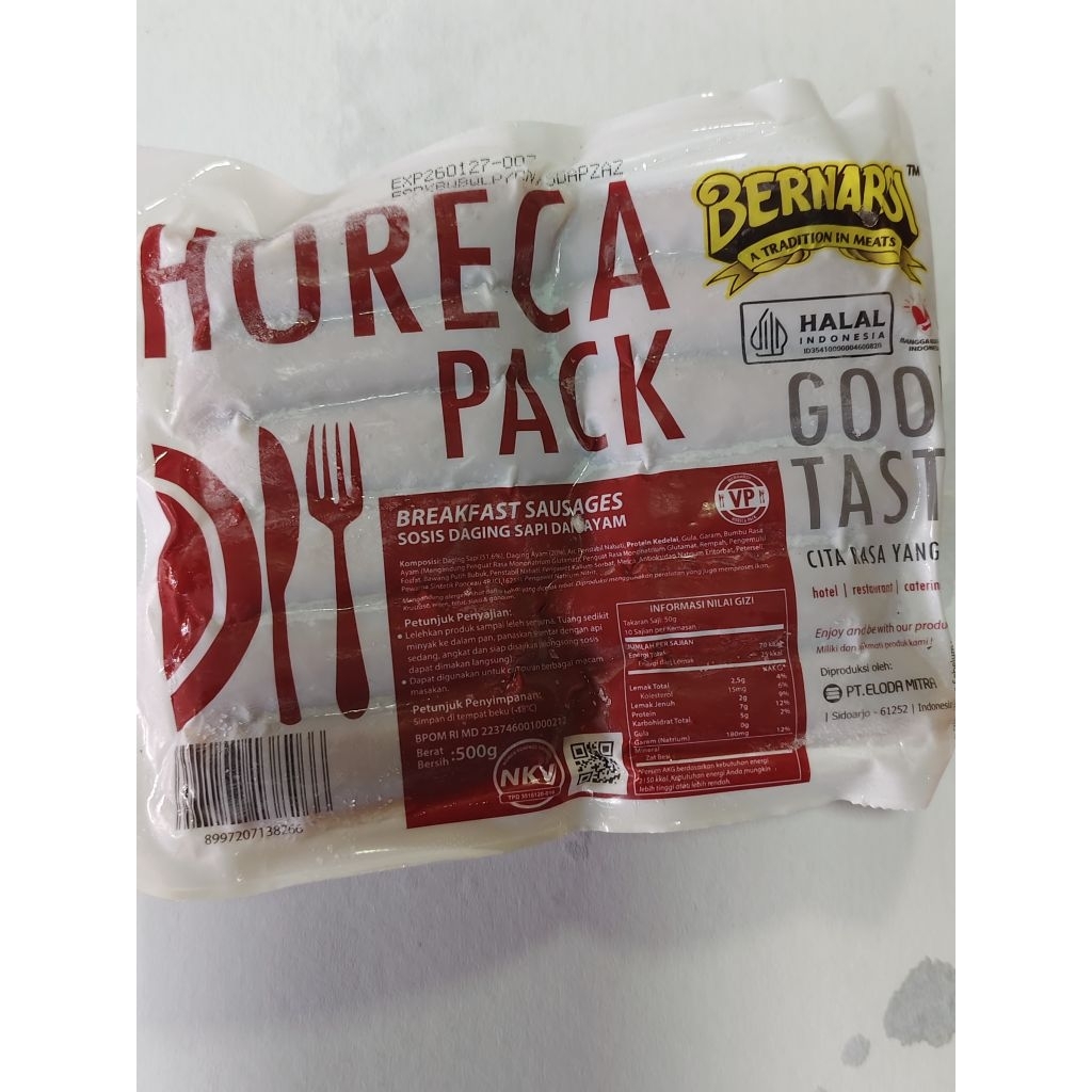 SOSIS SAPI BERNARDI HORECA 500gr