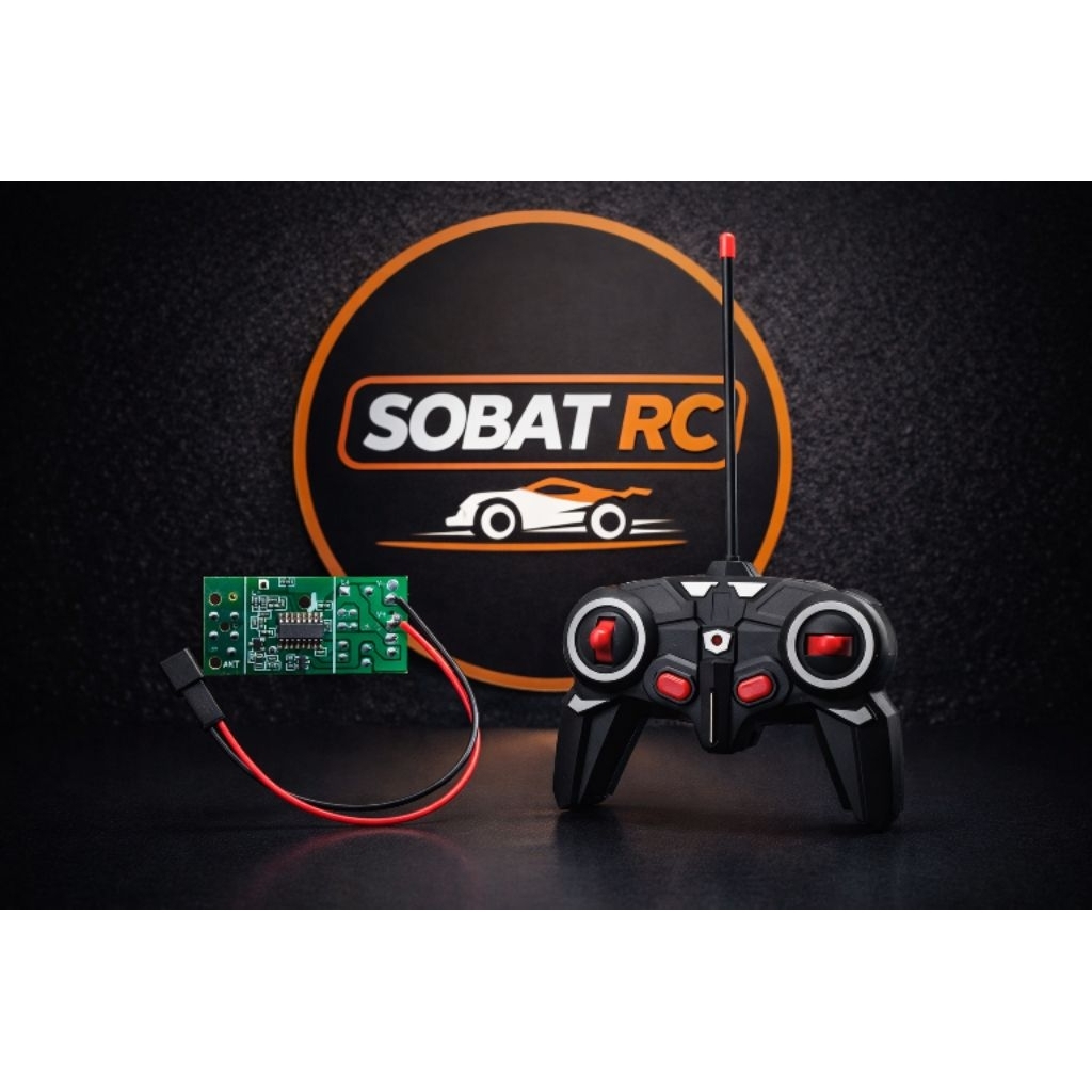 Set Remot RC 6 Channel 27MHz + Modul Receiver + Kabel Charger | Lengkap Siap Pakai cocok untuk excav