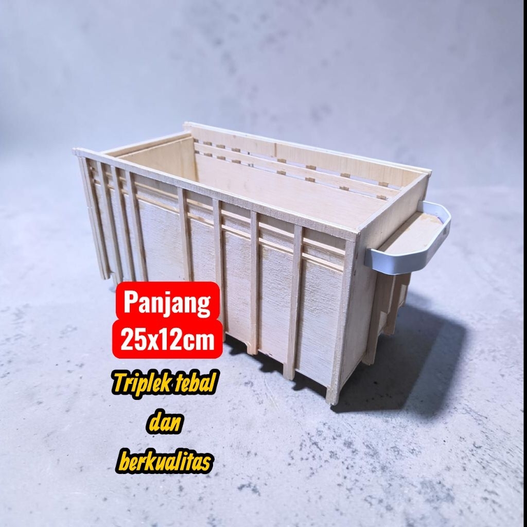 BAK TRUK PLASTIK BAHAN DARI TRIPLEK TEBAL PANJANG 25CM COCOK BUAT MENJADIKAN TRUK KALIAN TAMBAH KERE