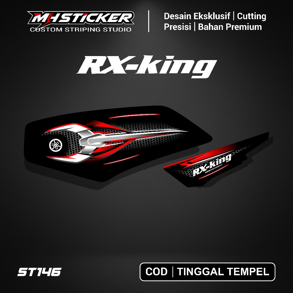 Striping RX KING 2008 - 2007 / Sticker rx king variasi 2008 tinggal pasang