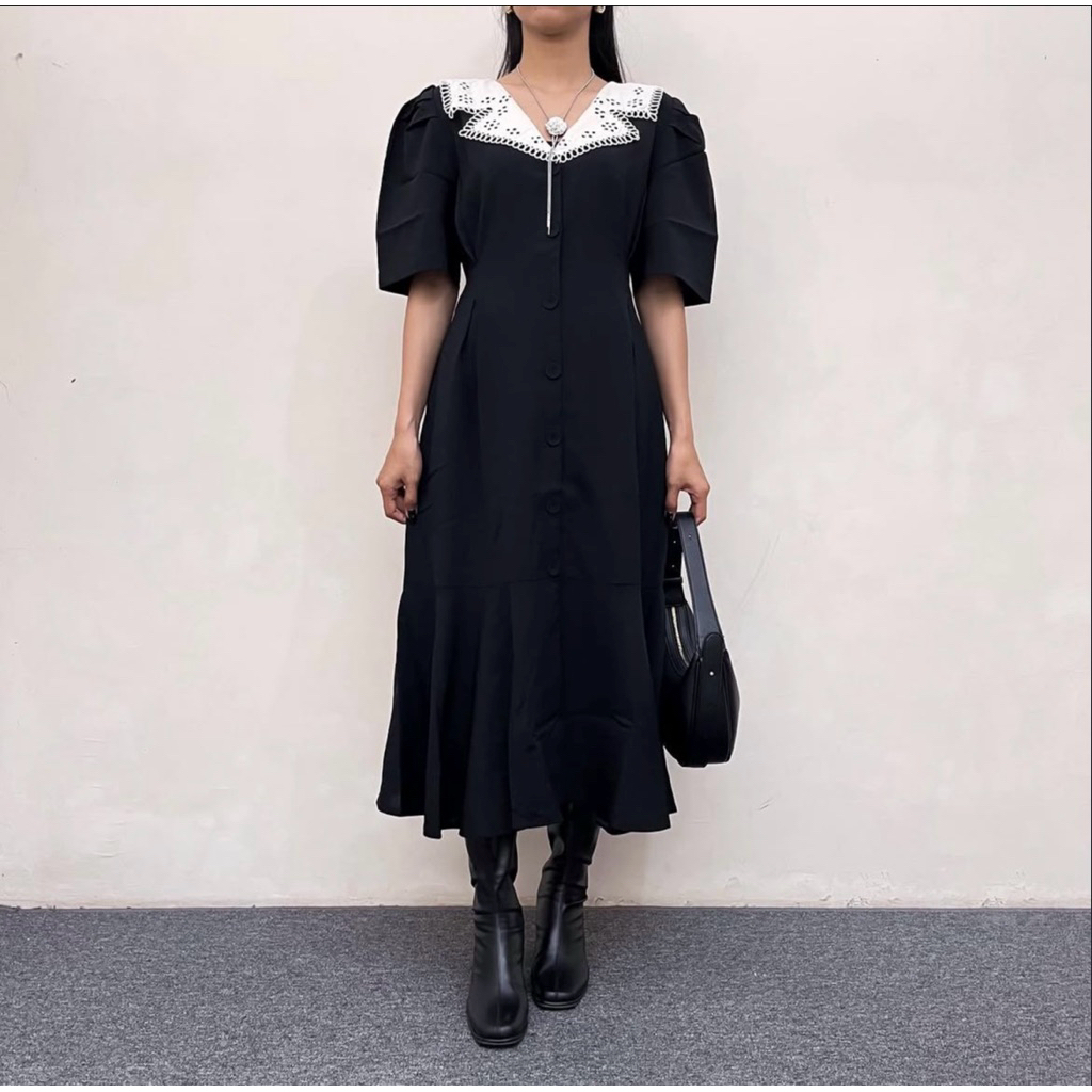 Dress Vintage Hitam
