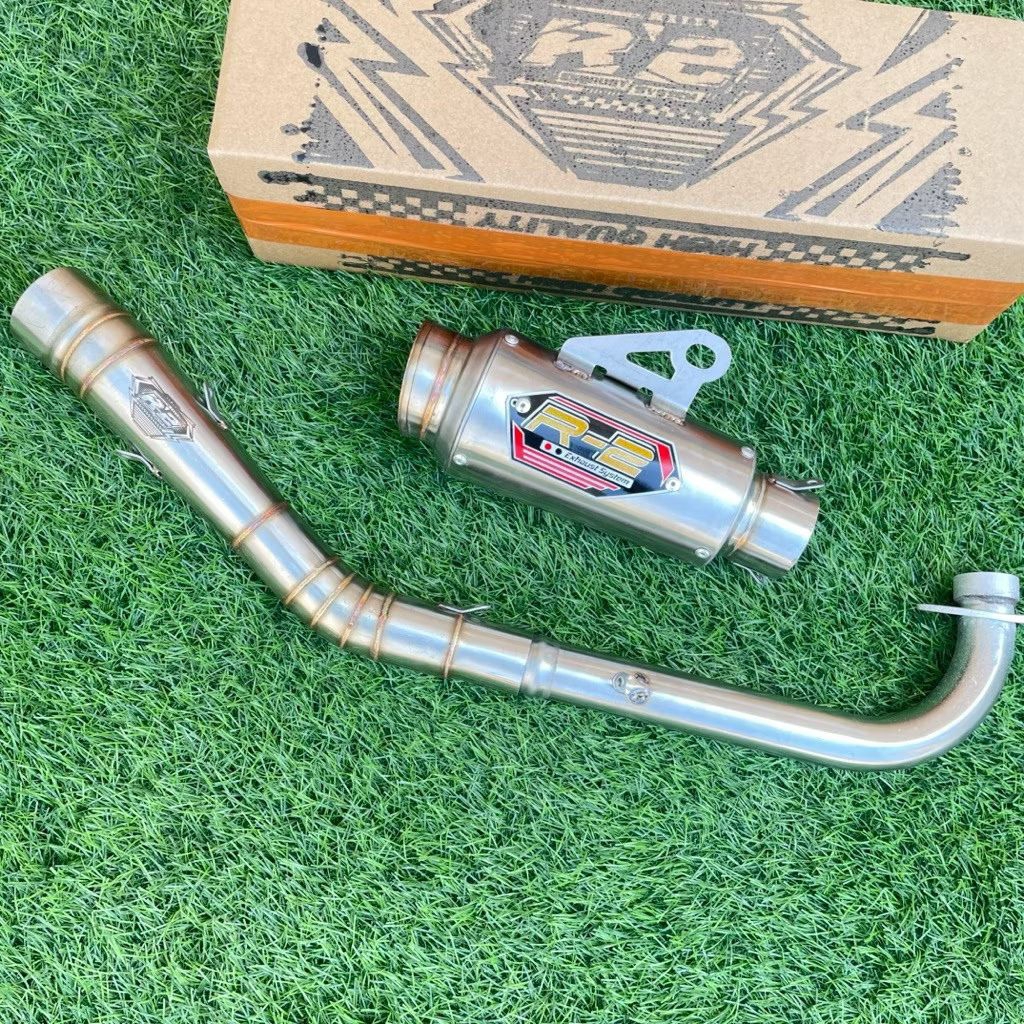 Knalpot R2 Muffler GTX  Boreup Harian pemasangan standrt Jupiter Z1 Vega 130cc-200cc Bore UP harian 
