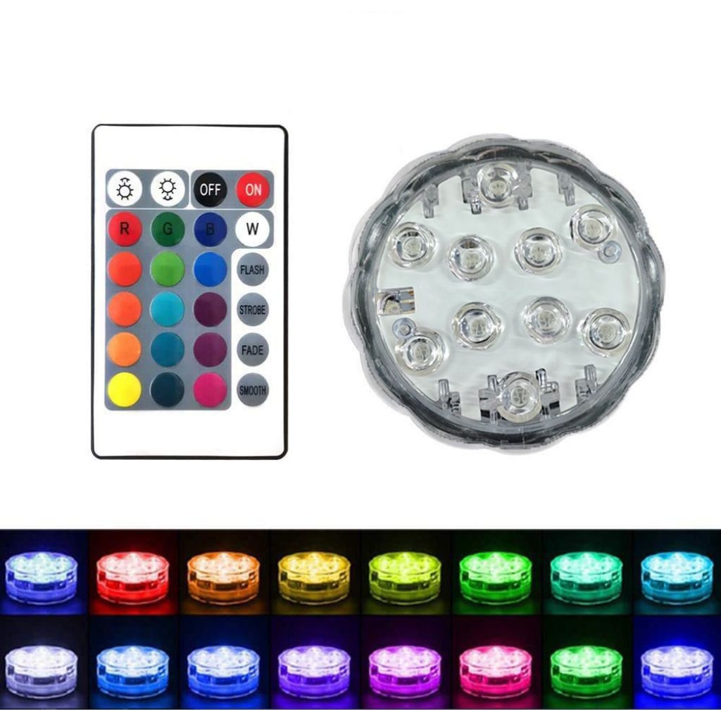 LAMPU HIAS RGB LED WATERPROOF DENGAN REMOT / LAMPU WARNA LED REMOT