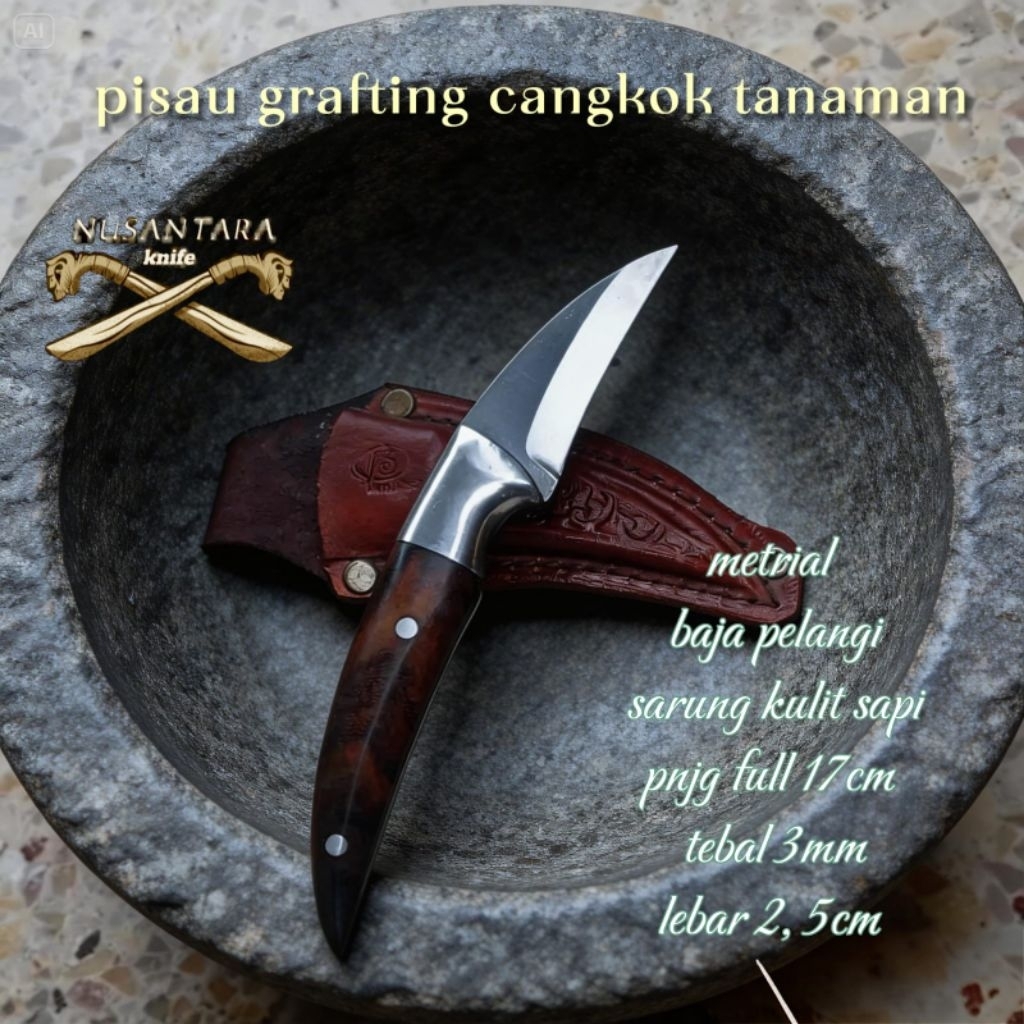 pisau cangkok bonsai, pisau raut, pisau grafting