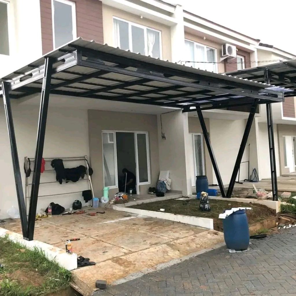 kanopi baja ringan terpasang