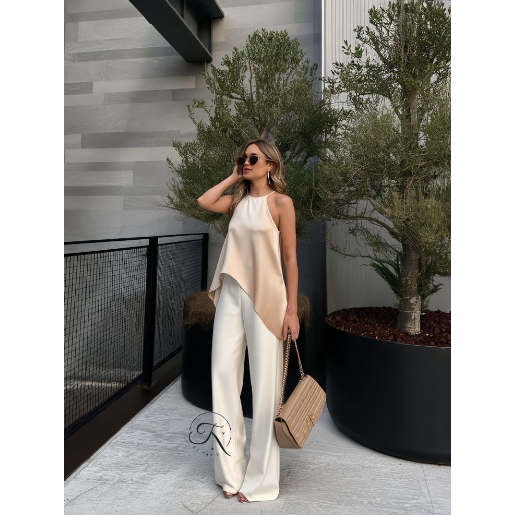 byTanin satin silk pants | celana satin silk premium | celana kulot wanita | satin straight pants