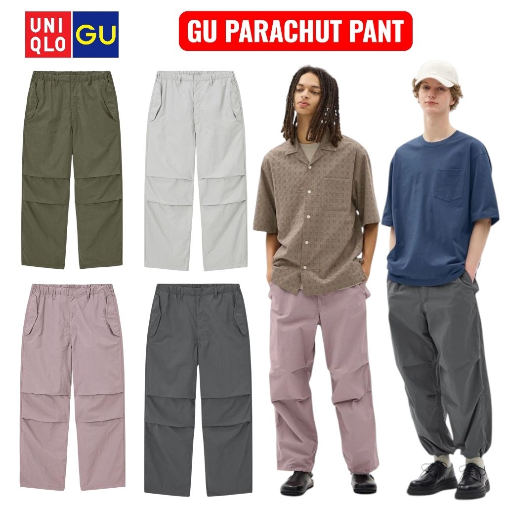 Celana Panjang GU Baggy Parasut Ripstop