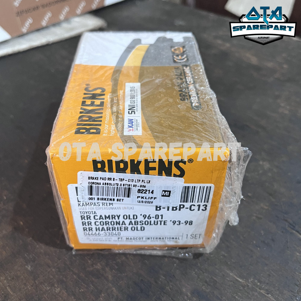 Kampas Rem Belakang Corona Absolute st191 TwincamSt171 2000cc