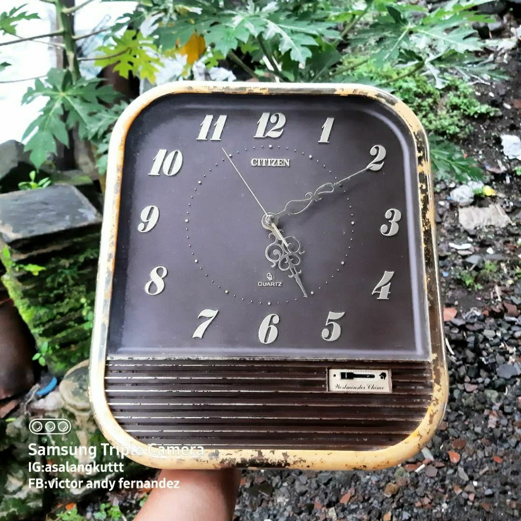 Jam dinding citizen westmister cime japan