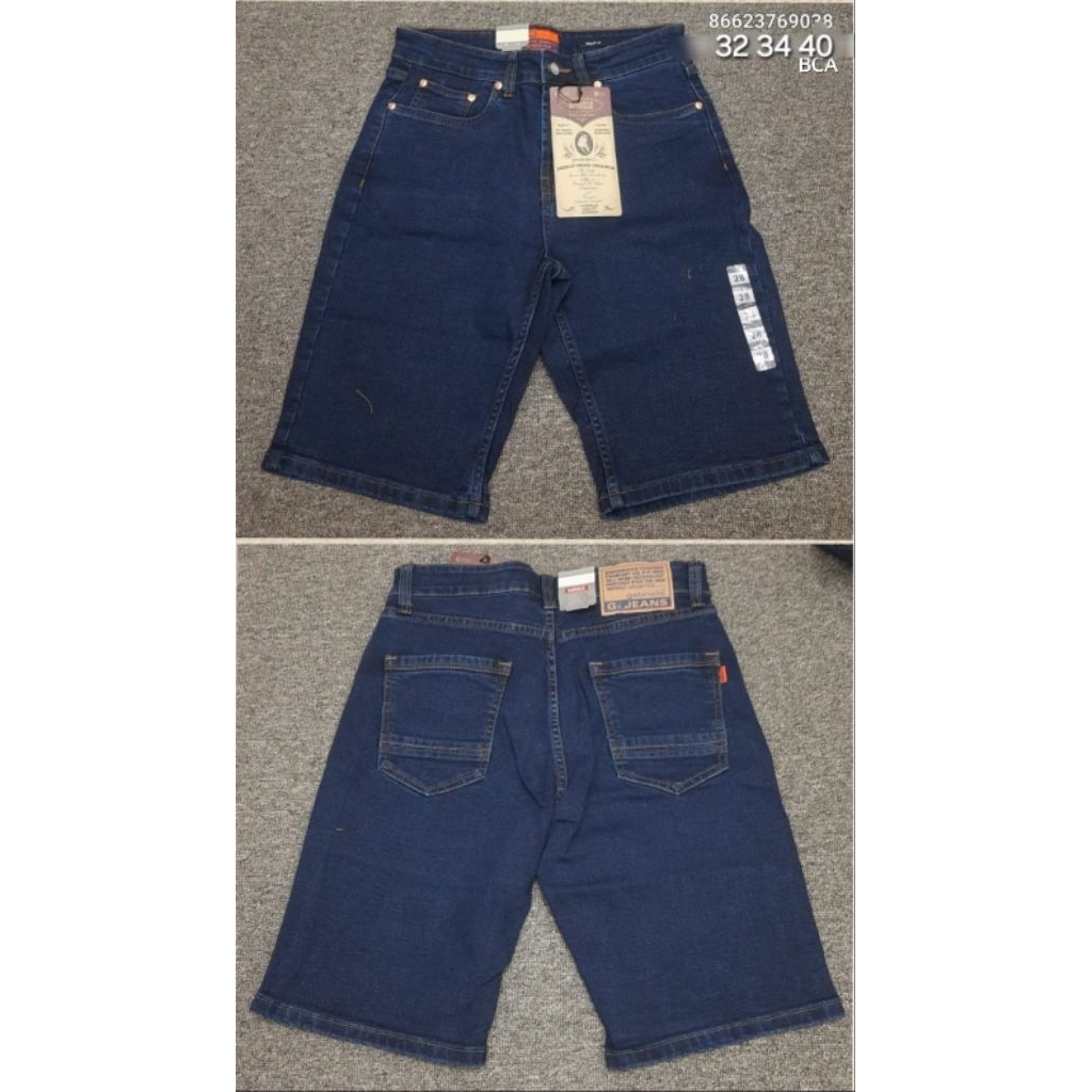 GABRIELLE CELANA PENDEK JEANS LAKI